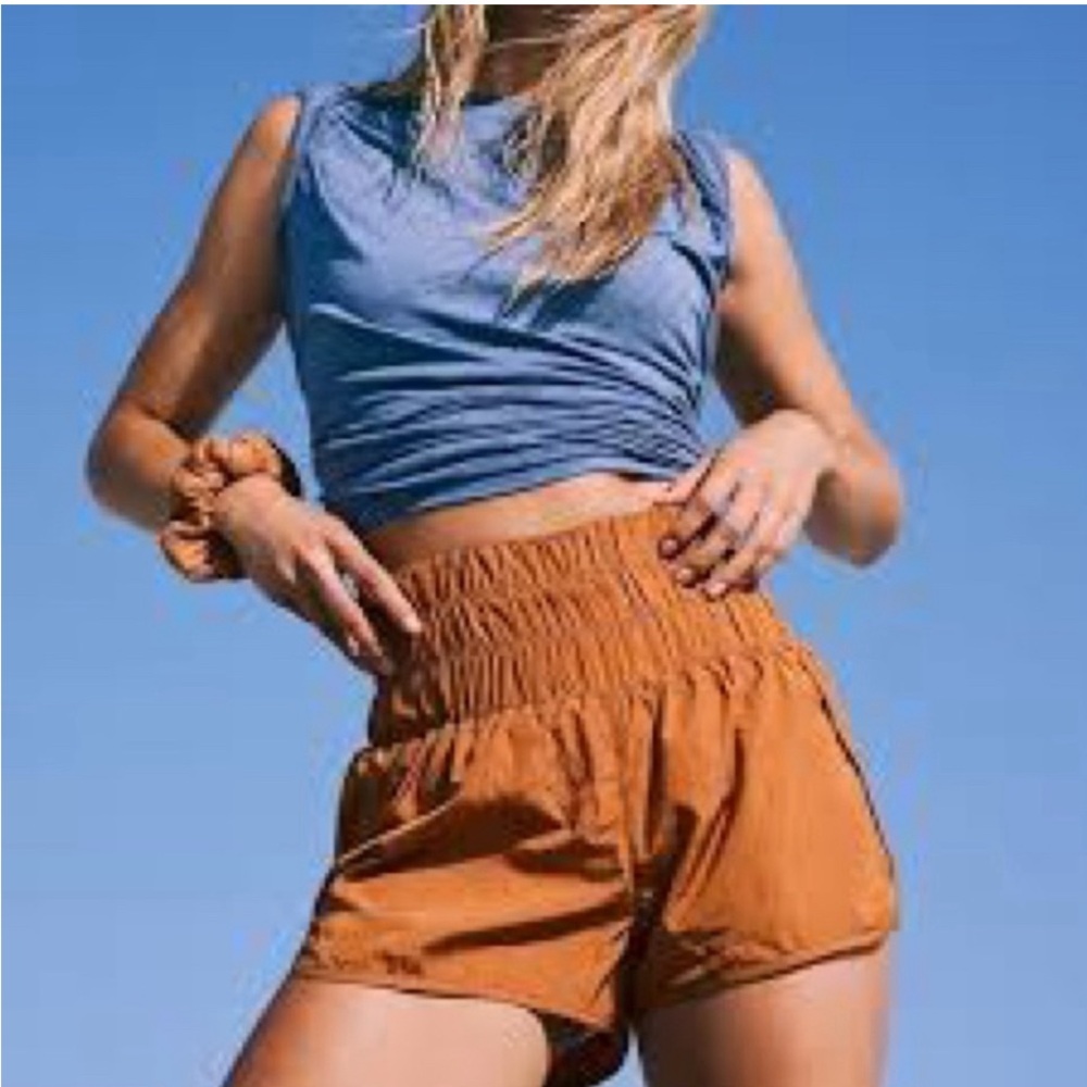 FP Movement by Free People Blue and Orange Women Shorts